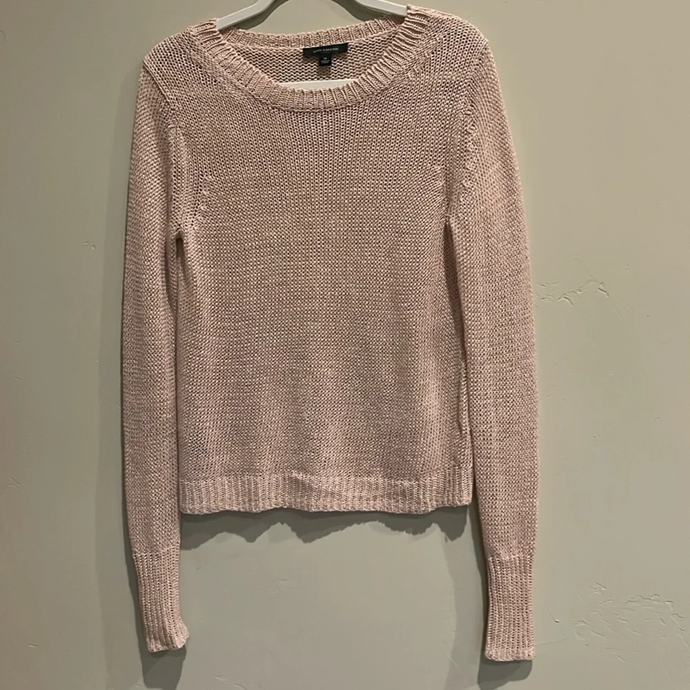 Ann Taylor Crew Neck Sweater Linen s M - Picture 1 of 4